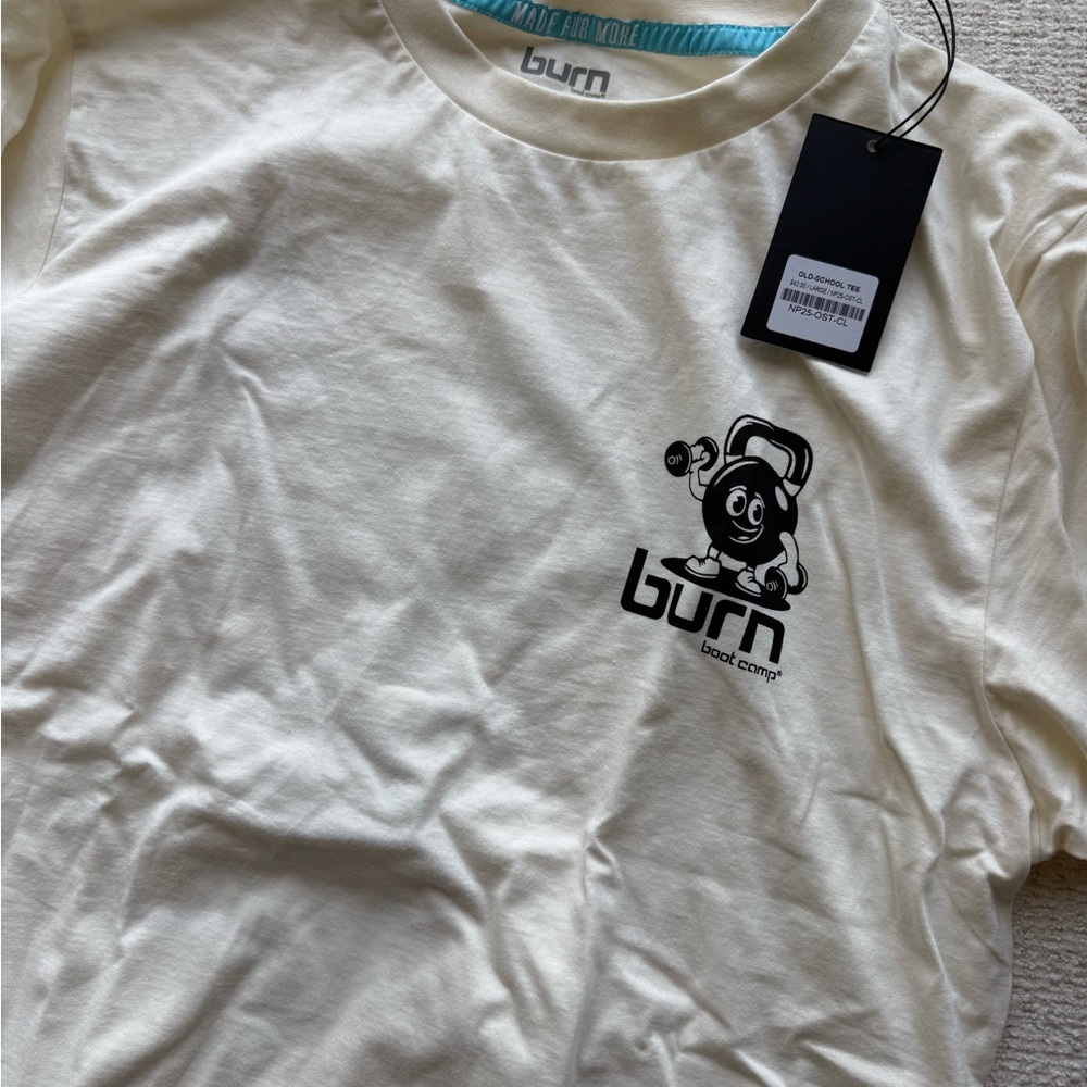 Burn Women's Cream Short Sleeve Tee